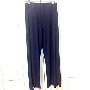 Fashique Designs Women's Pull On Stretch Navy Blue Pants-Comfy-Elastic Waist